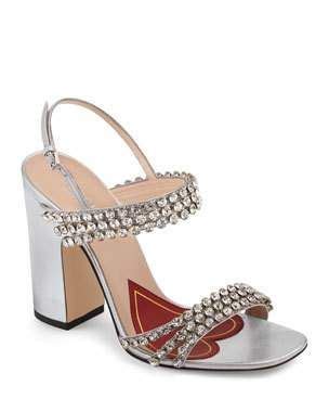 gucci bertie crystal strappy sandals